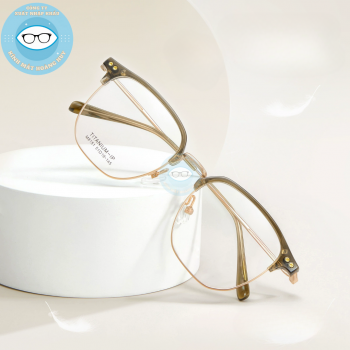 Gọng nhựa càng kính titanium mã 8151